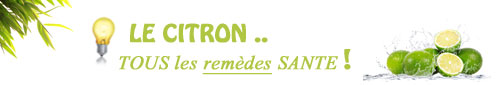 Remèdes santé du citron